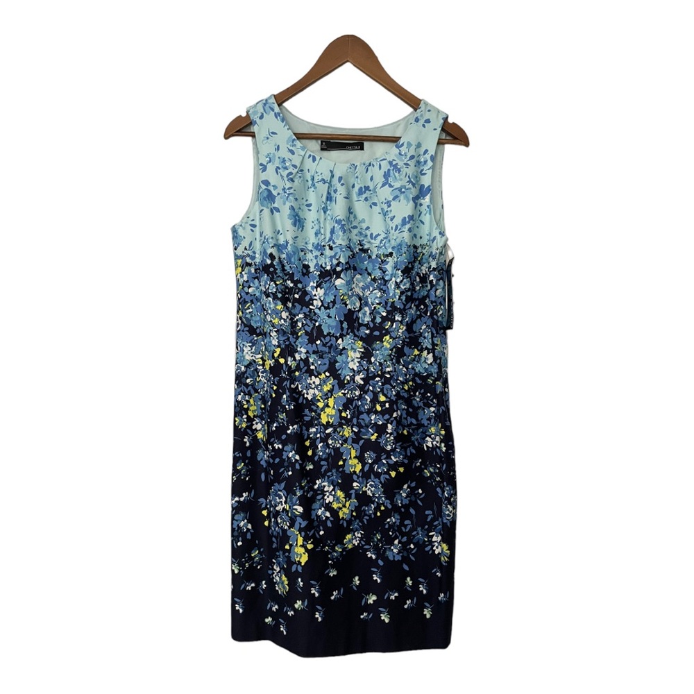 NWT Chetta B blue floral dress